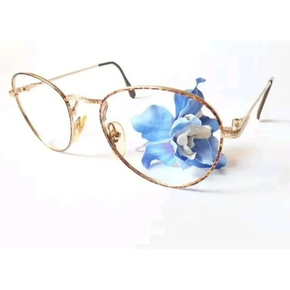 Vintage LensCrafters LC Basics 122 Gold Eyeglass Frames Only 51-19-140 Unisex